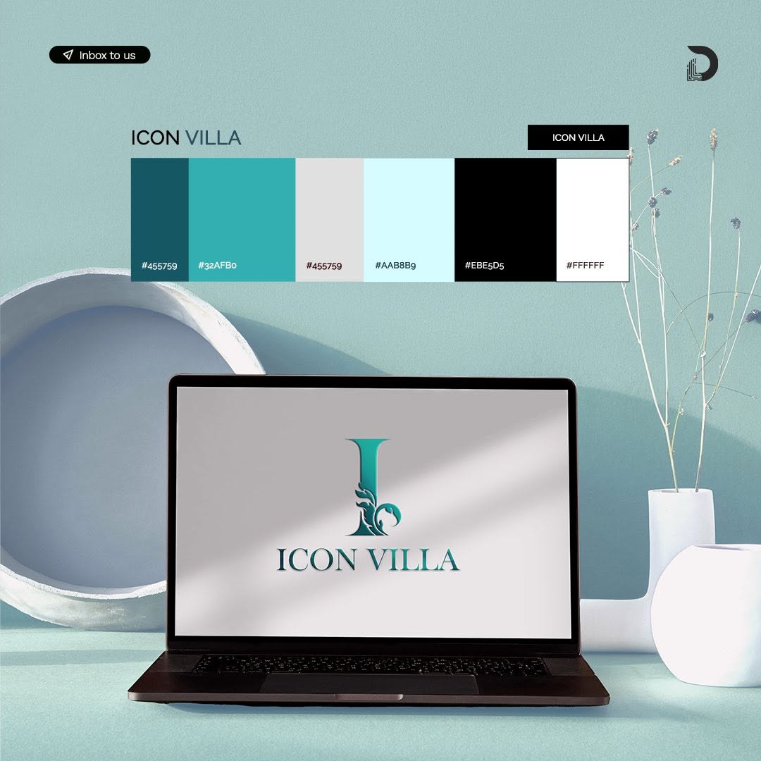 Icon Villa logo and color palette