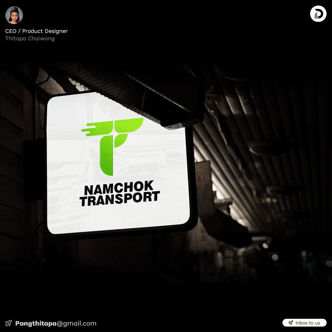 Namchok Transport lightbox sign