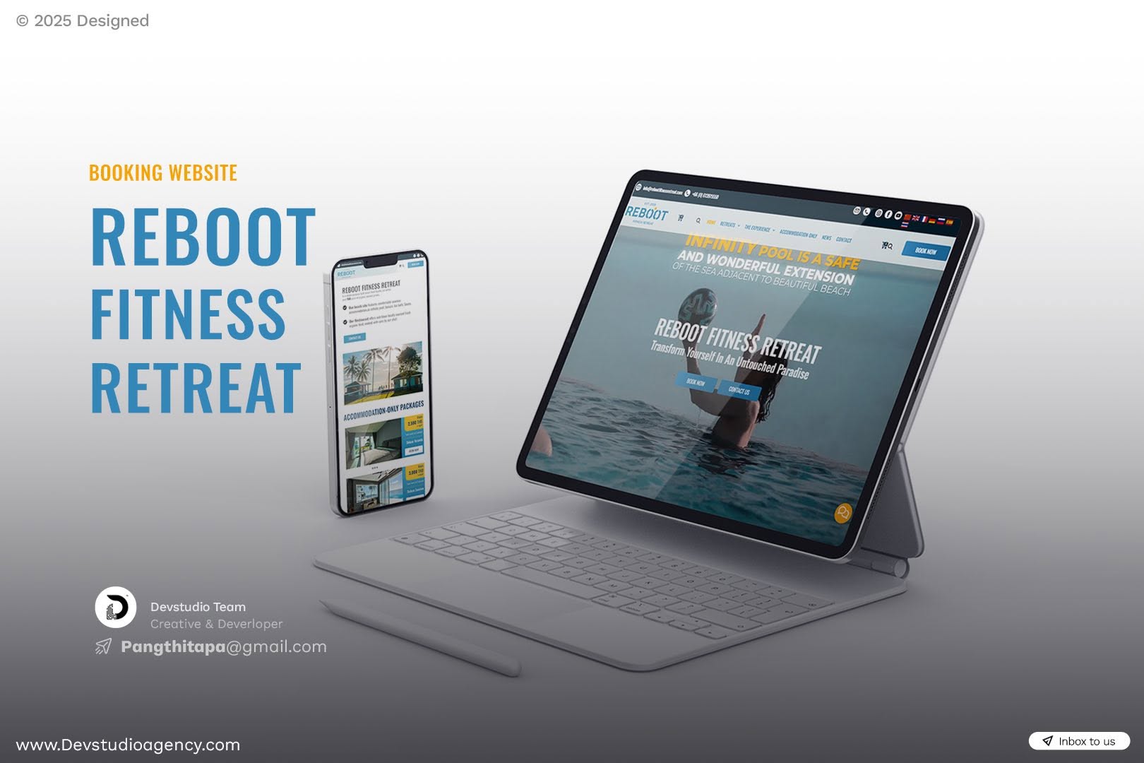 Reboot Fitness Retreat booking website